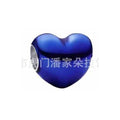 Charm Corazón Azul Brillante