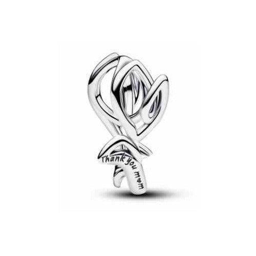 Charm "Thank You Mom" en Plata
