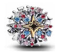 Charm Estrella Polar Roja y Azul