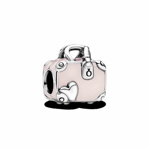 Corazón de Viaje Charm Rosa