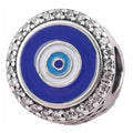 Charm Ojo Turco Azul y Blanco con Circonitas