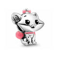 Charm de Gato Marie con Lazo Rosa