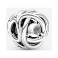 Charm Nudo Infinito con Gema Clara