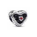 Charm Corazón Mickey Mouse con Corazón Rojo