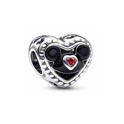 Charm Corazón Mickey Mouse con Corazón Rojo