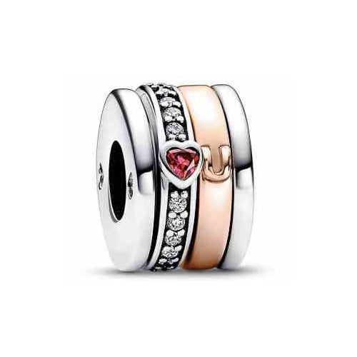 Charm "U & Me" Corazón Rosa