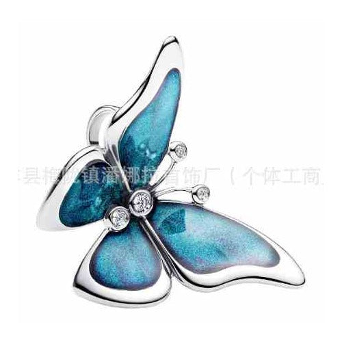 Charm Mariposa Turquesa Brillante