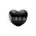 Charm Corazón Negro Mate