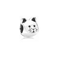 Dije Charm Cabeza de Gato en Plata