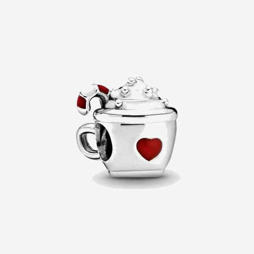 Charm Taza de Café Navideño con Corazón