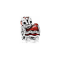 Charm Sofisticado León Danza Roja y Plata