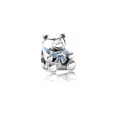 Charm Oso Navideño con Lazo Azul
