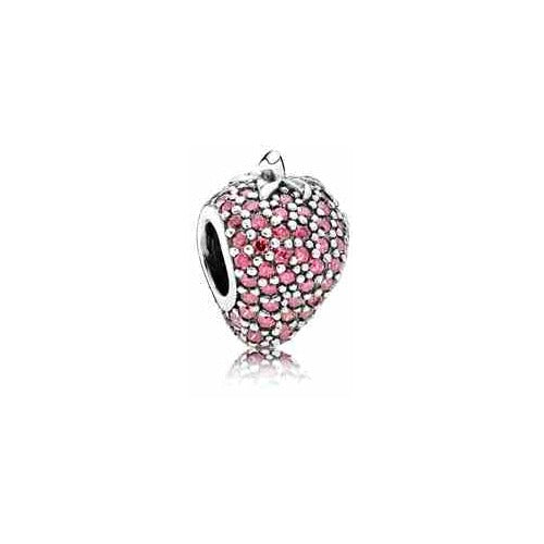 Charm Fresa con Circonitas Rosas