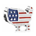 Charm Mapa USA Bandera Americana