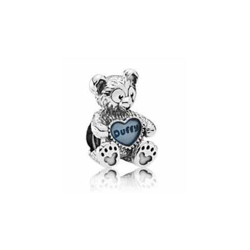 Charm "Duffy Bear" con Corazón Azul