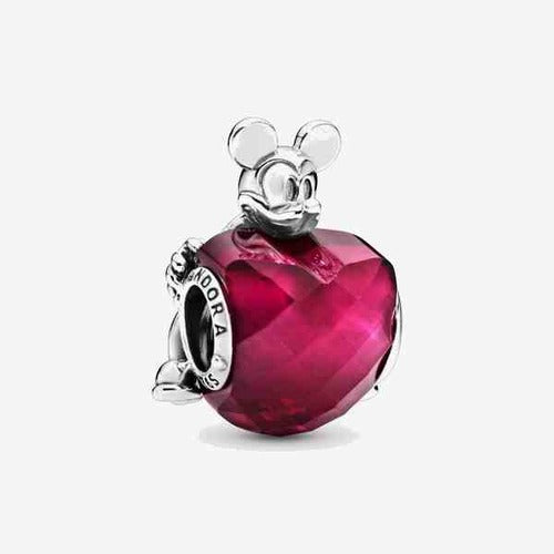 Charm Corazón de Mickey Rosa