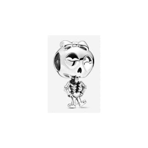 Charm Esqueleto con Corazones y Lazo