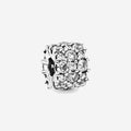 Charm Separador Pavé Plata con Circonitas