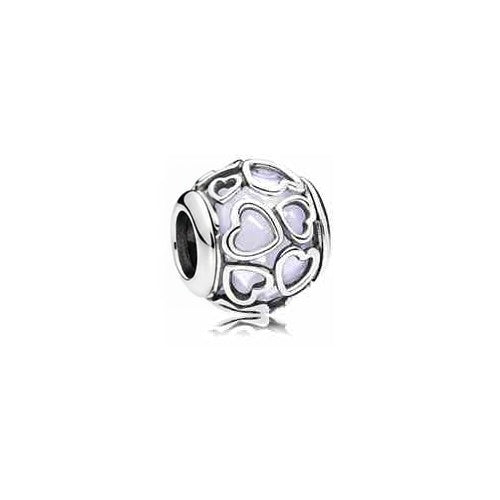 Separador Corazones Brillantes Plata Esterlina