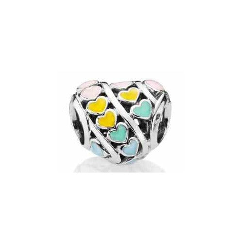 Charm Separador Corazones Pastel