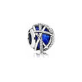 Charm "Corazón Galáctico" Azul y Plateado