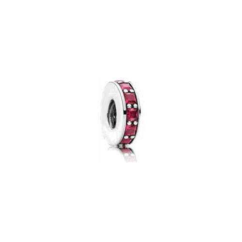 Charm Separador con Cristales Rojos
