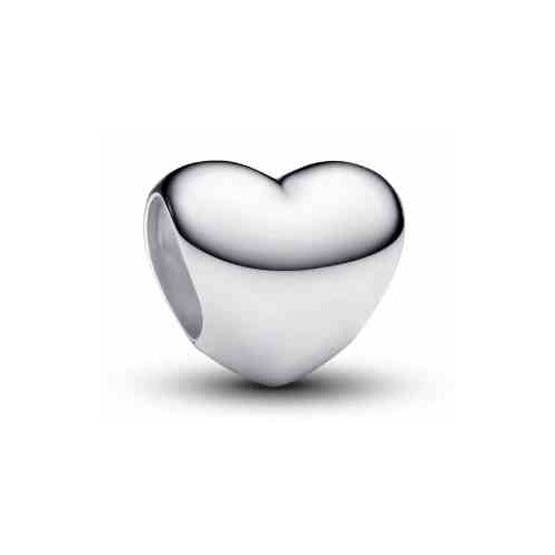 Charm Corazón Plata Brillante