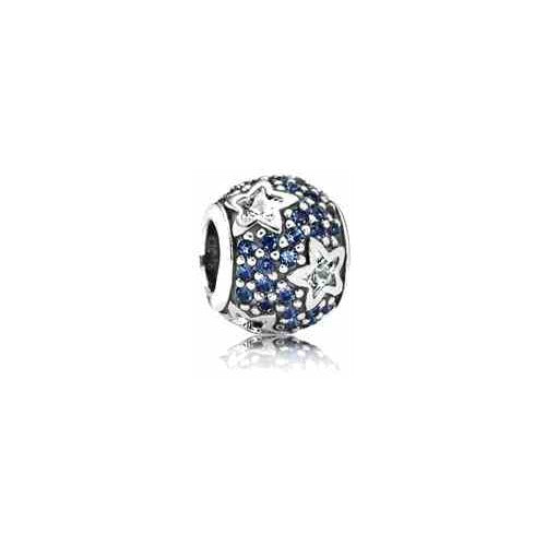 Charm Separador Estrellas Azules y Brillantes