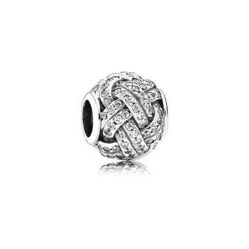 Charm Separador Nudo Infinito Brillante