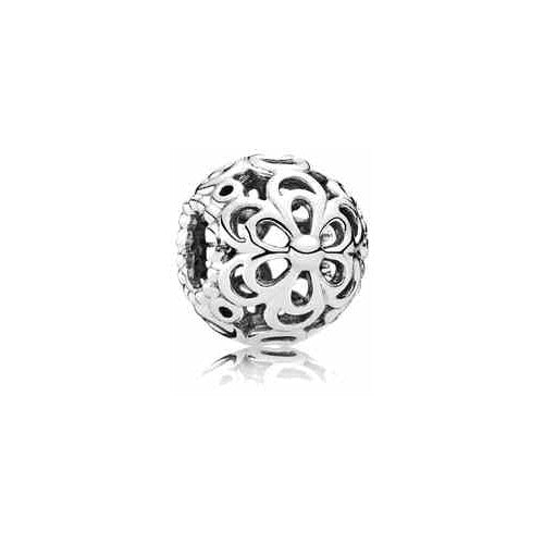 Charm Separador Filigrana Floral Plata 925