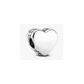 Charm Corazón Brillante Plata