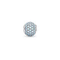 Charm Bola Destellos Azul Celeste