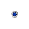 Charm Corazón Azul Radiante