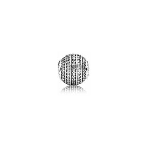 Charm Cilíndrico Pavonado con Circonitas