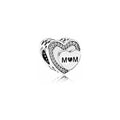 Charm Corazón "MOM" con Circones