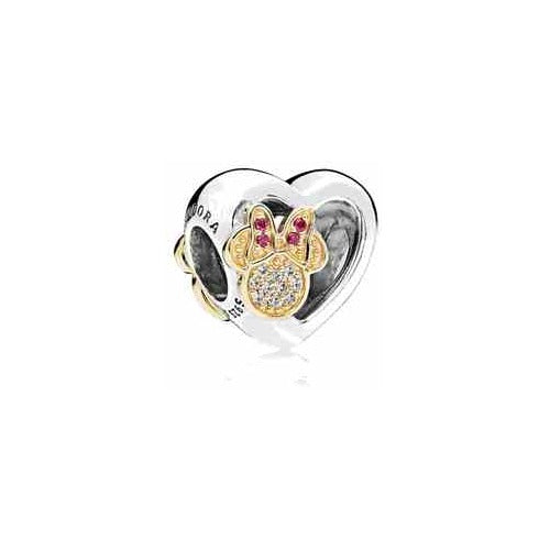 Charm Corazón Minnie Mouse Tipo Pan