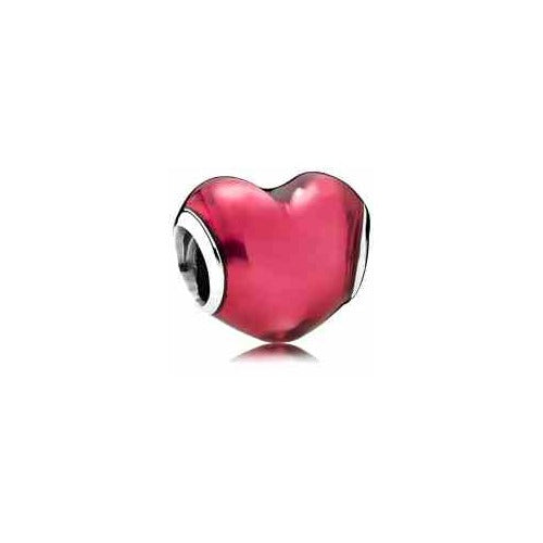Charm Corazón Rojo Brillante