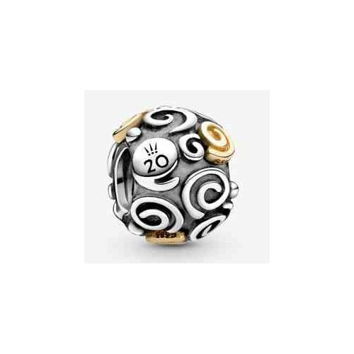 Charm "20 Años" con Diseño Espiral