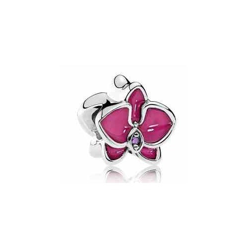 Charm Dije Orquídea Rosa Vibrante