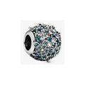 Charm Separador "Flores de Cristal Azul"