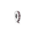 Charm Separador Rosa con Circonitas