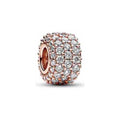 Charm Separador plata Brillante con Circones