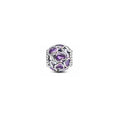 Charm de Corazones Morados Deslumbrantes