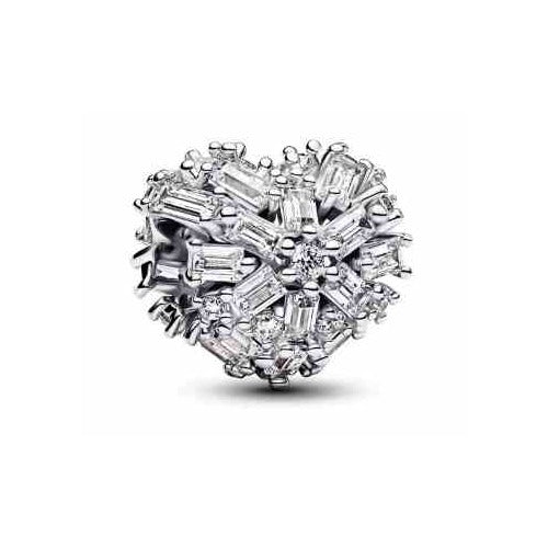 Charm Copo de Nieve Brillante Plateado