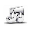 Charm Nota Musical de Plata