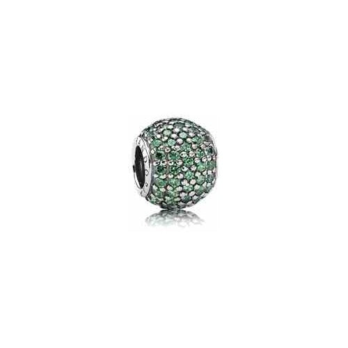 Charm Separador Pavé Verde