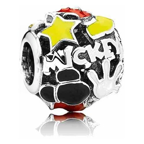 Charm 'Mickey' con estrellas y guantes
