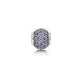 Charm Dije Pave Azul Cobalto