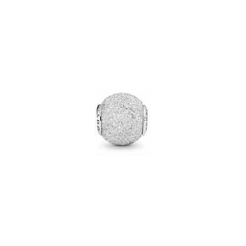 Charm "Sparkling Pave" Tipo Pan Plata