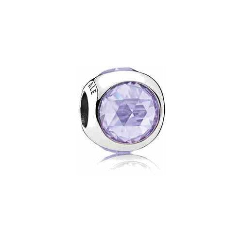 Charm Separador Lila y Plata
